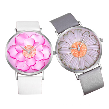 Stamped flower watch dial for Lady's Watches